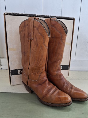 Vintage frye leather - leather, cowboy