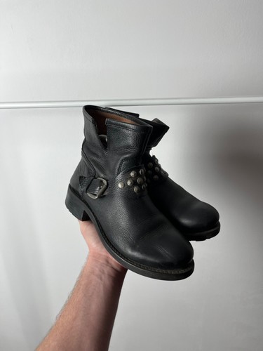 Vintage büffelleder stiefel - büffelleder,